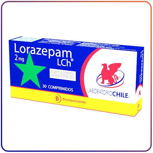 LORAZEPAM 2MG X 30 COMPRIMIDOS